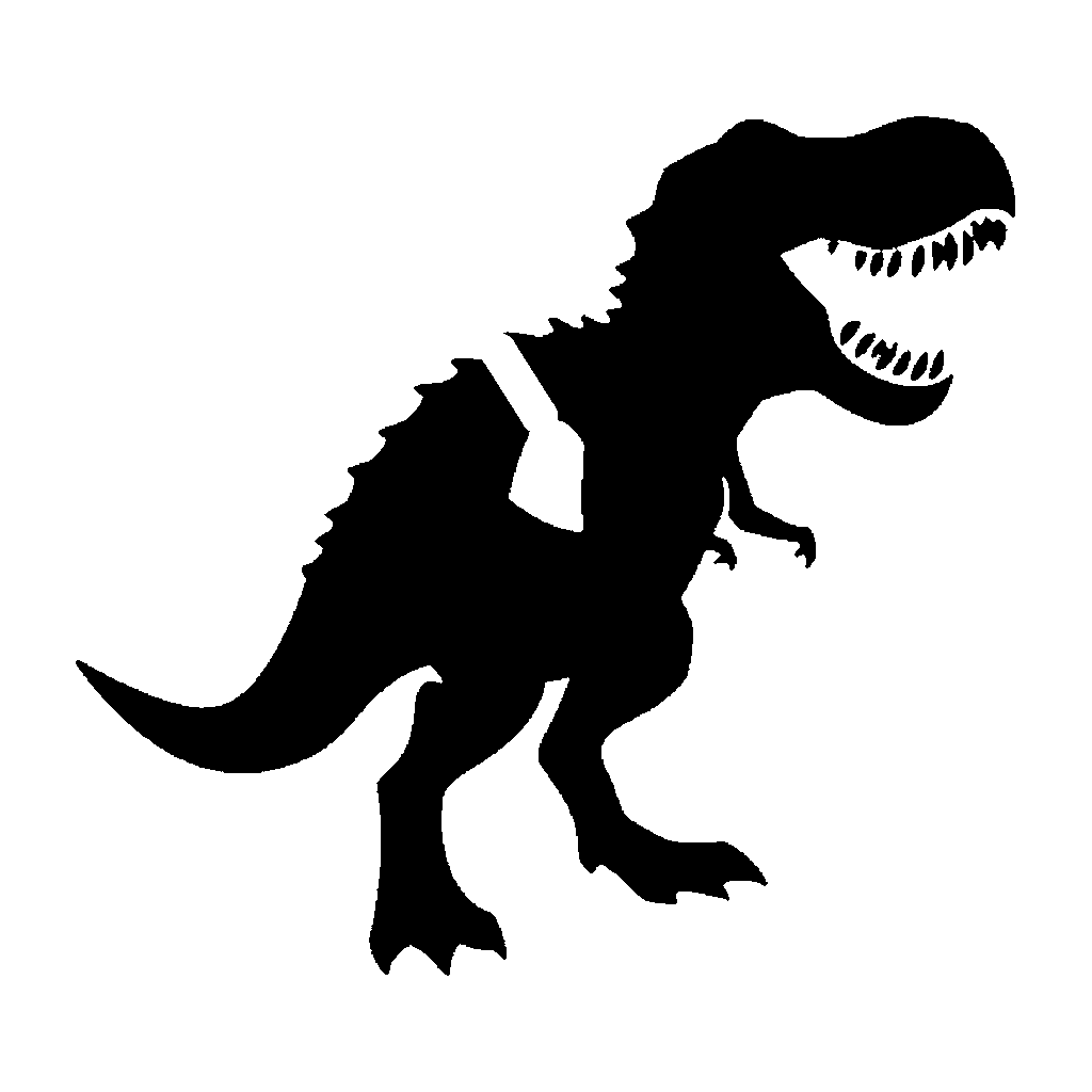 Dinosaur pumpkin carving stencil, easy · design 3
