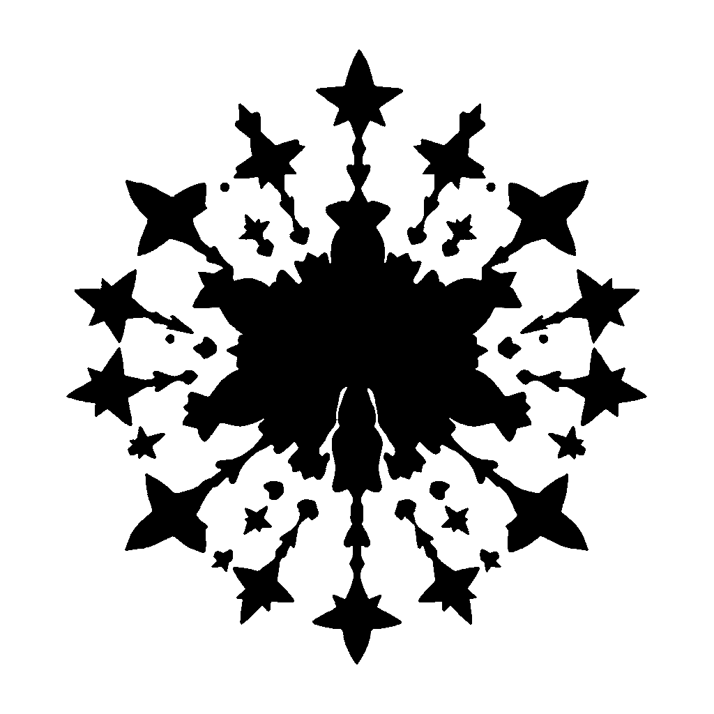 Starburst pumpkin carving stencil, medium · design 1