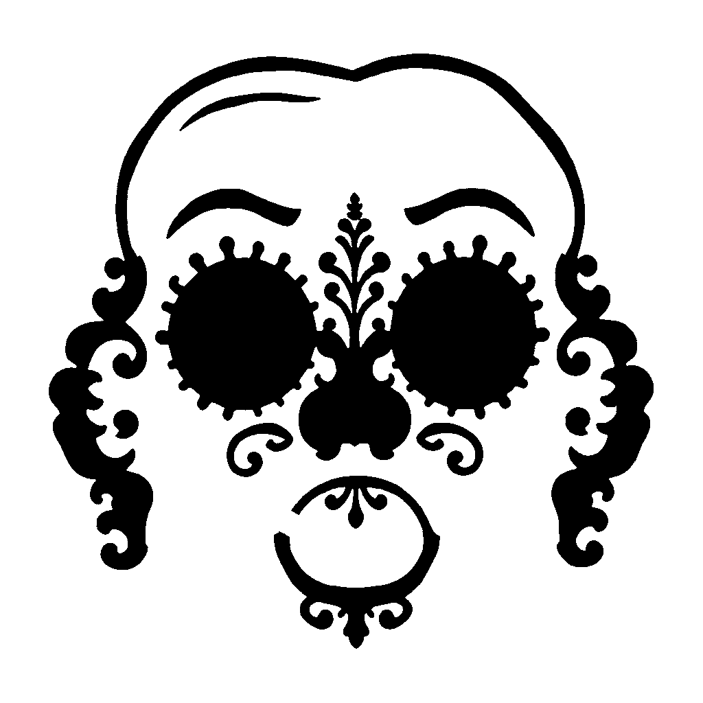 Surprised Face pumpkin carving stencil, medium · design 1
