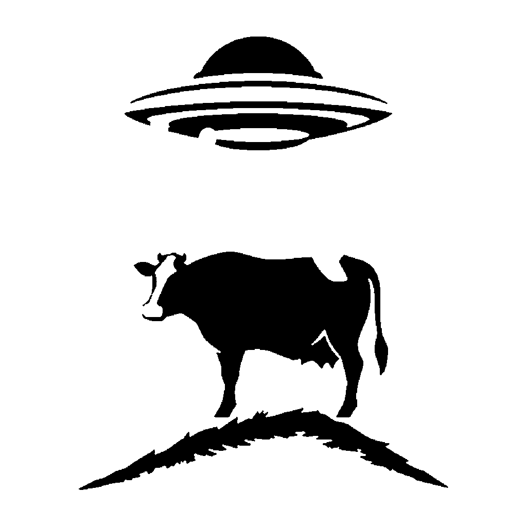 UFO pumpkin carving stencil, easy · design 2