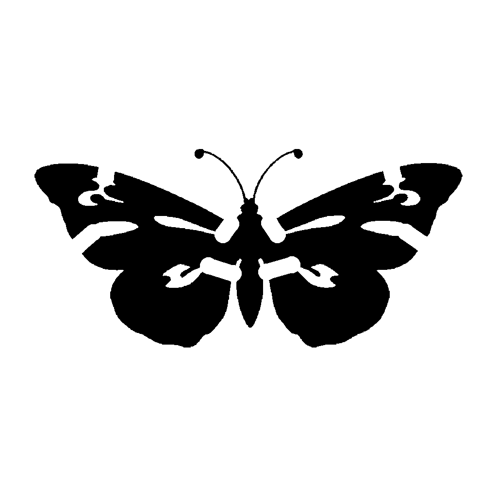 Butterfly pumpkin carving stencil