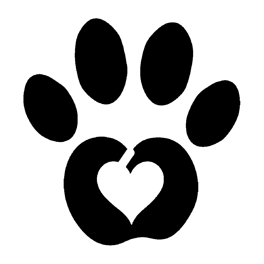 Dog Paw pumpkin carving stencil, easy · design 2