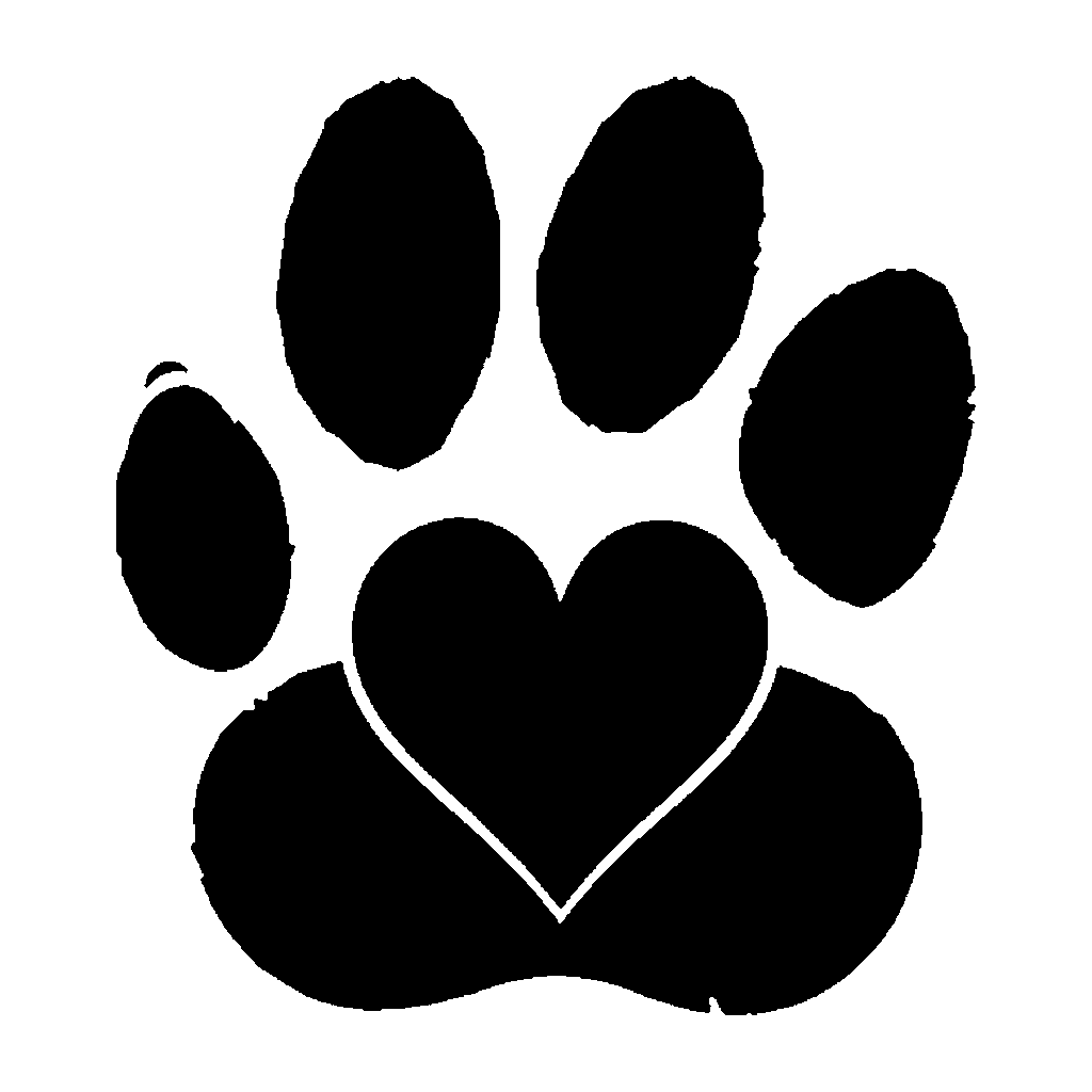 Dog Paw pumpkin carving stencil, easy · design 3
