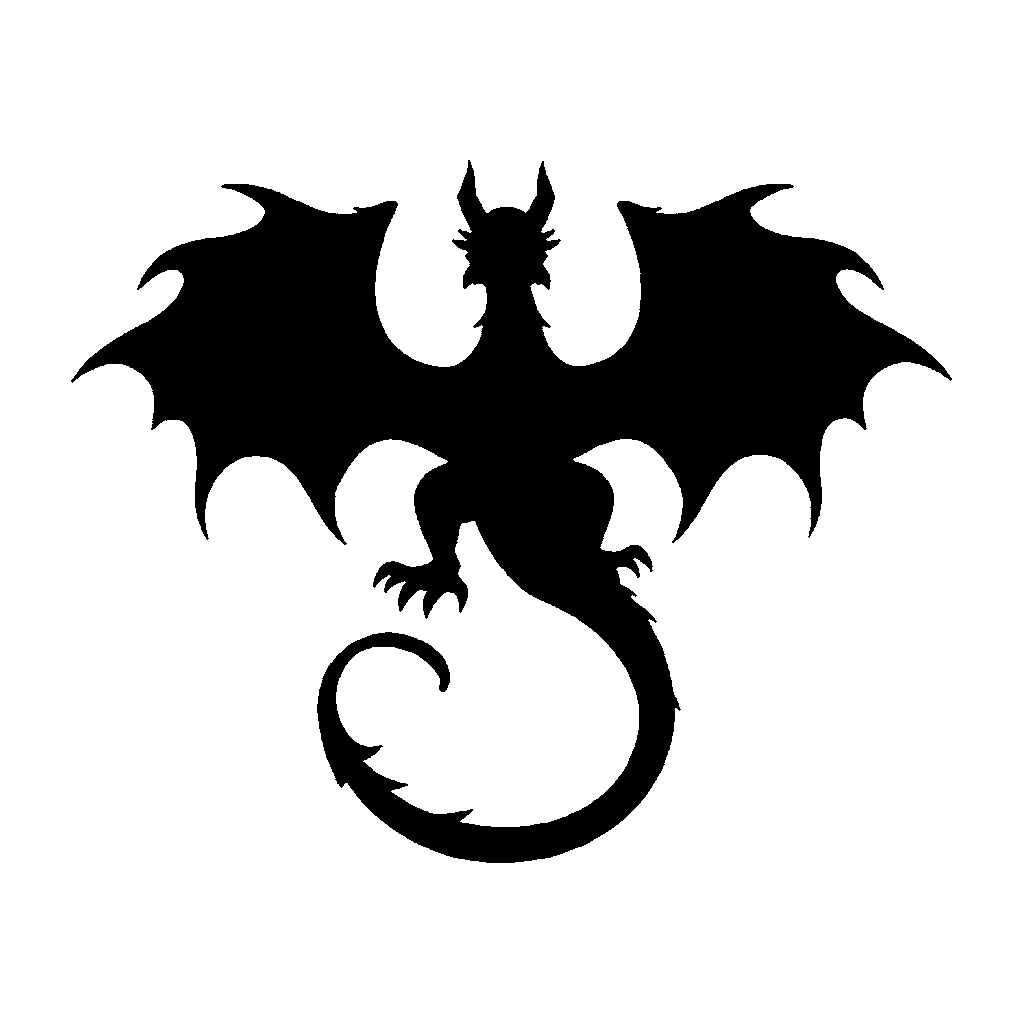 Dragon pumpkin carving stencil