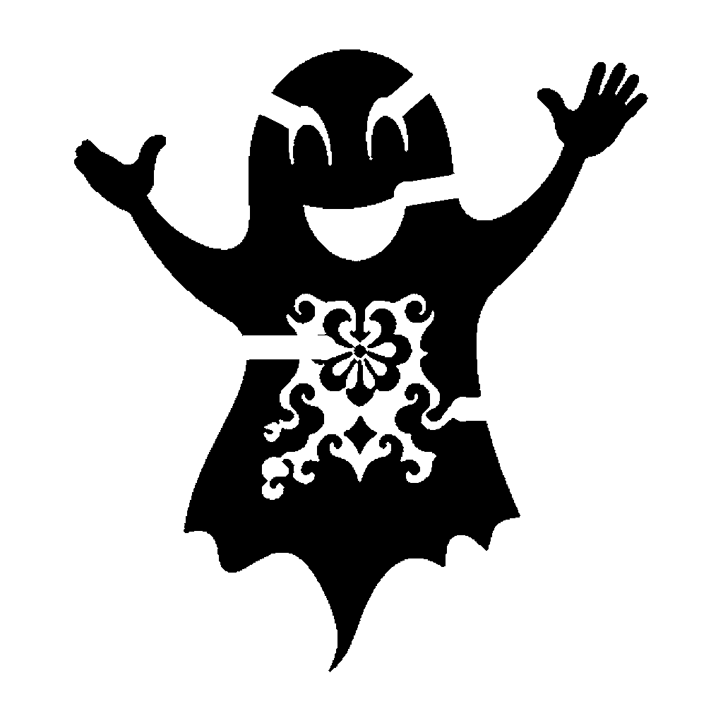 Ghost pumpkin carving stencil, easy · design 2