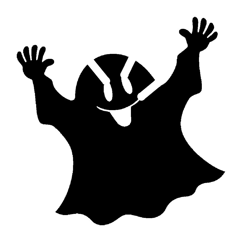 Ghost pumpkin carving stencil