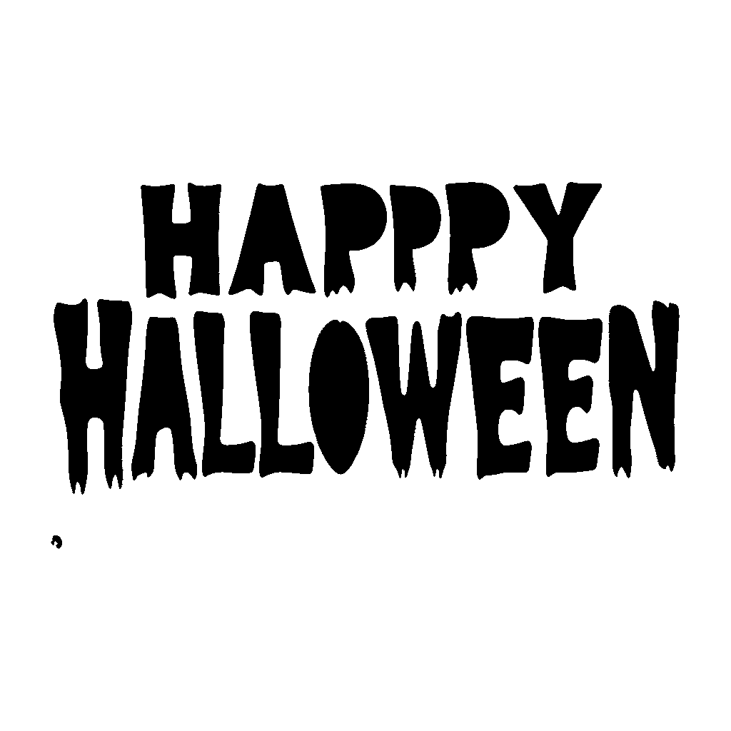 Happy Halloween pumpkin carving stencil