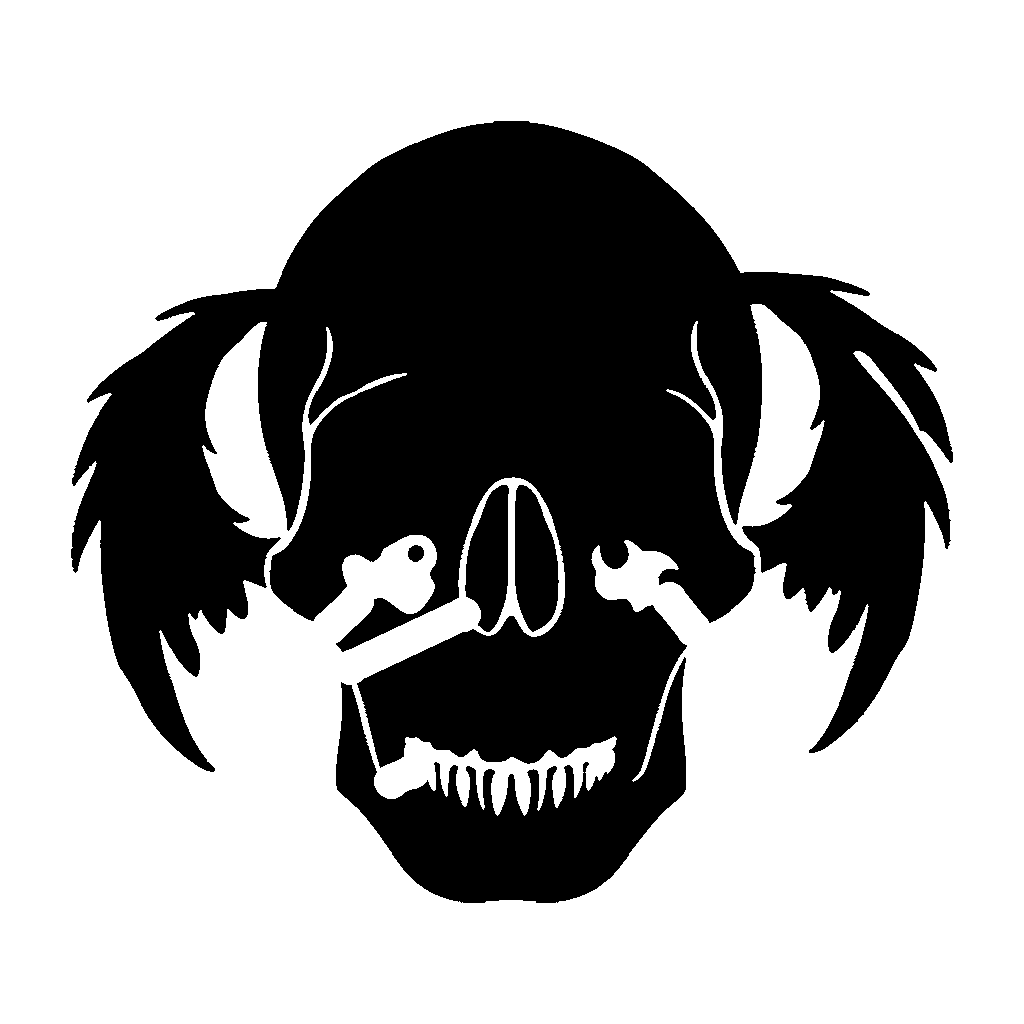 Skull pumpkin carving stencil