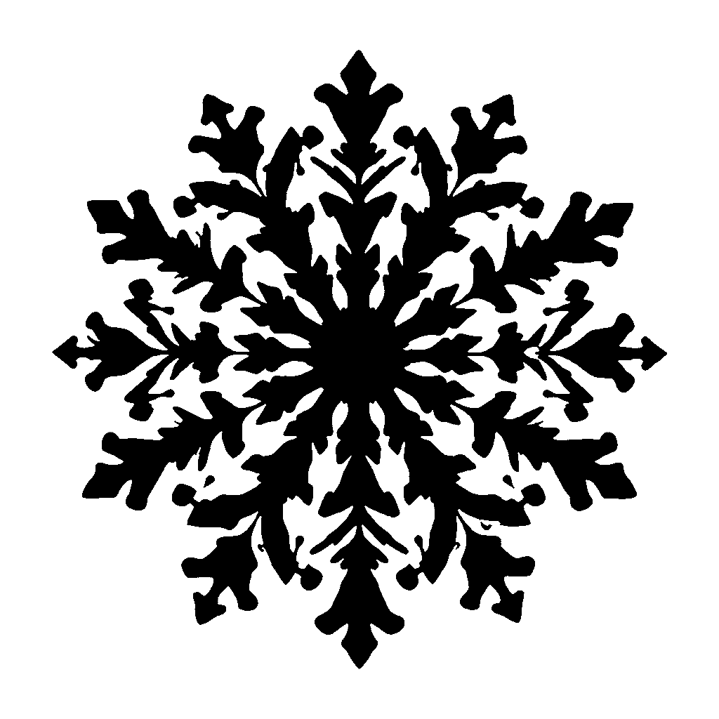 Snowflake pumpkin carving stencil