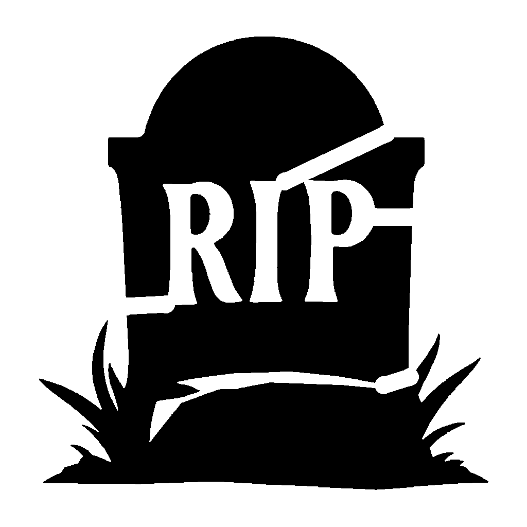RIP Tombstone pumpkin carving stencil