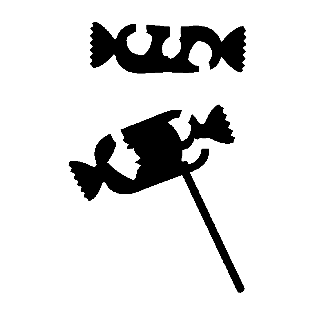 Wrapped Candy pumpkin carving stencil